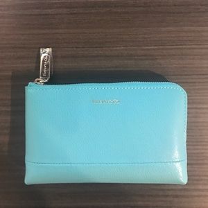 NEW Tiffany & Co zip wallet / coin purse w/ pouch